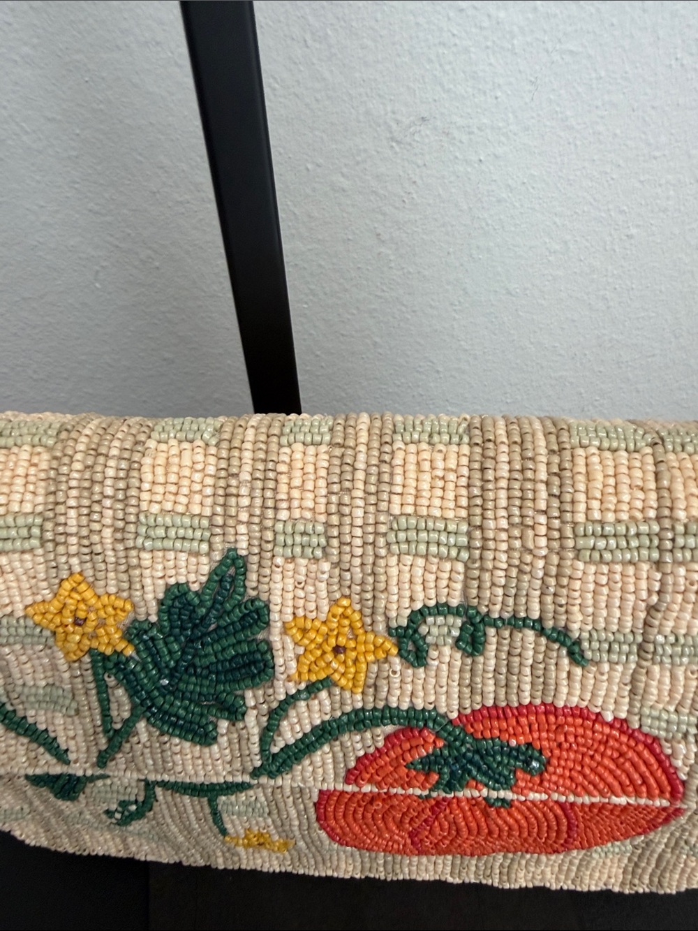 Sol and Mer | Fall Harvest Cottagecore Motif Beaded Shoulder Bag ๐ - Picture 7 of 14